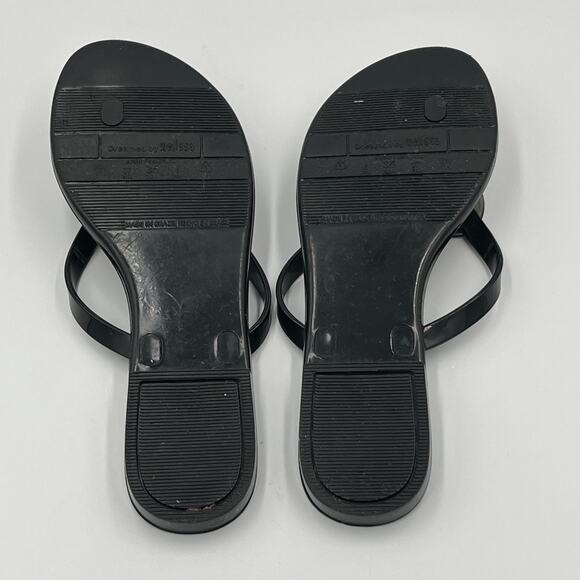 Melissa Mel Women's Black Heart Flip Flops Sandals sz 6 US 37 EUR - Picture 7 of 8